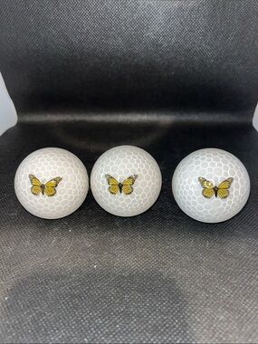 #3 volvik crystal golf balls Butterfly Graphic set of 3